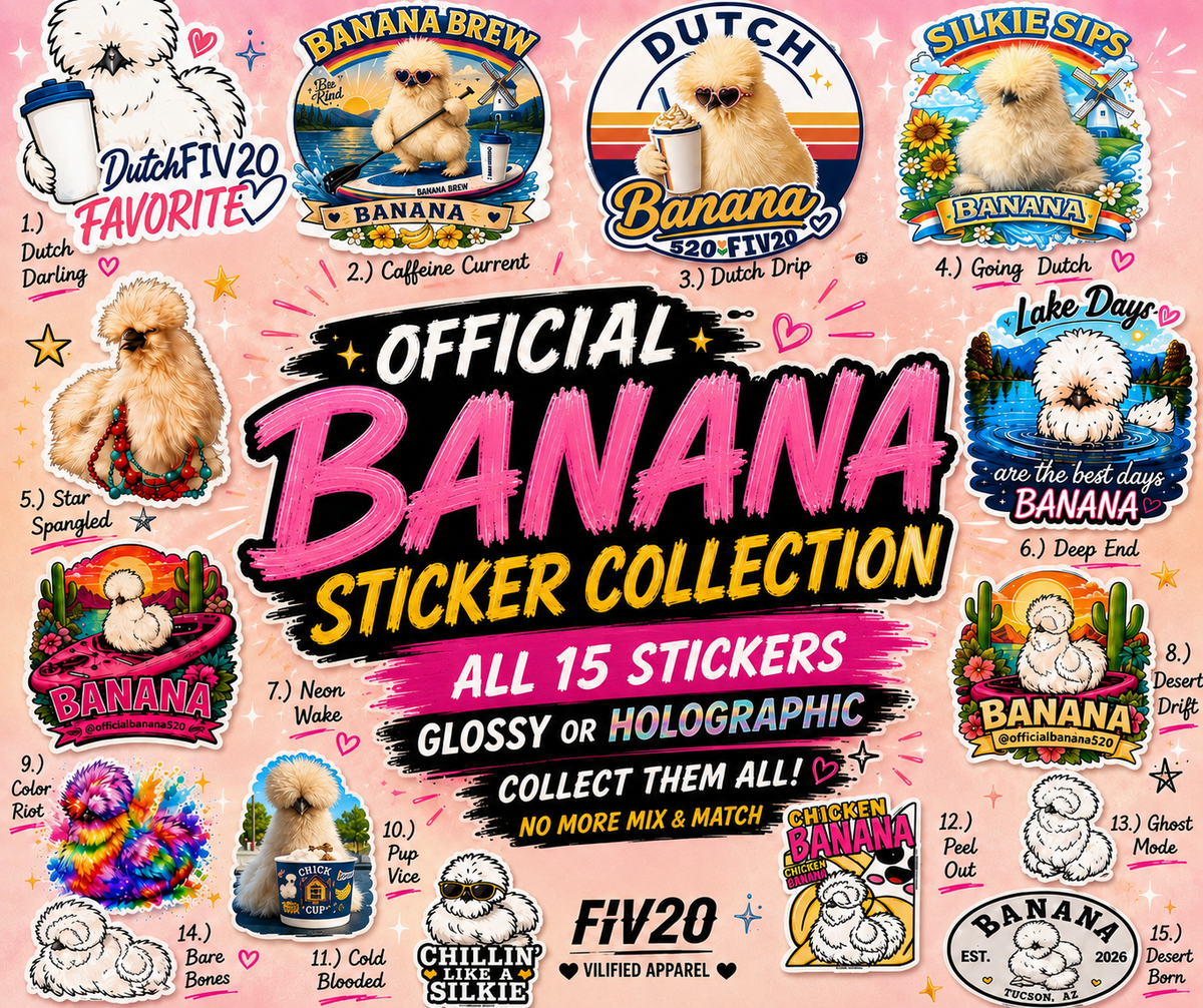 Official Banana Sticker Collection (15 pack)