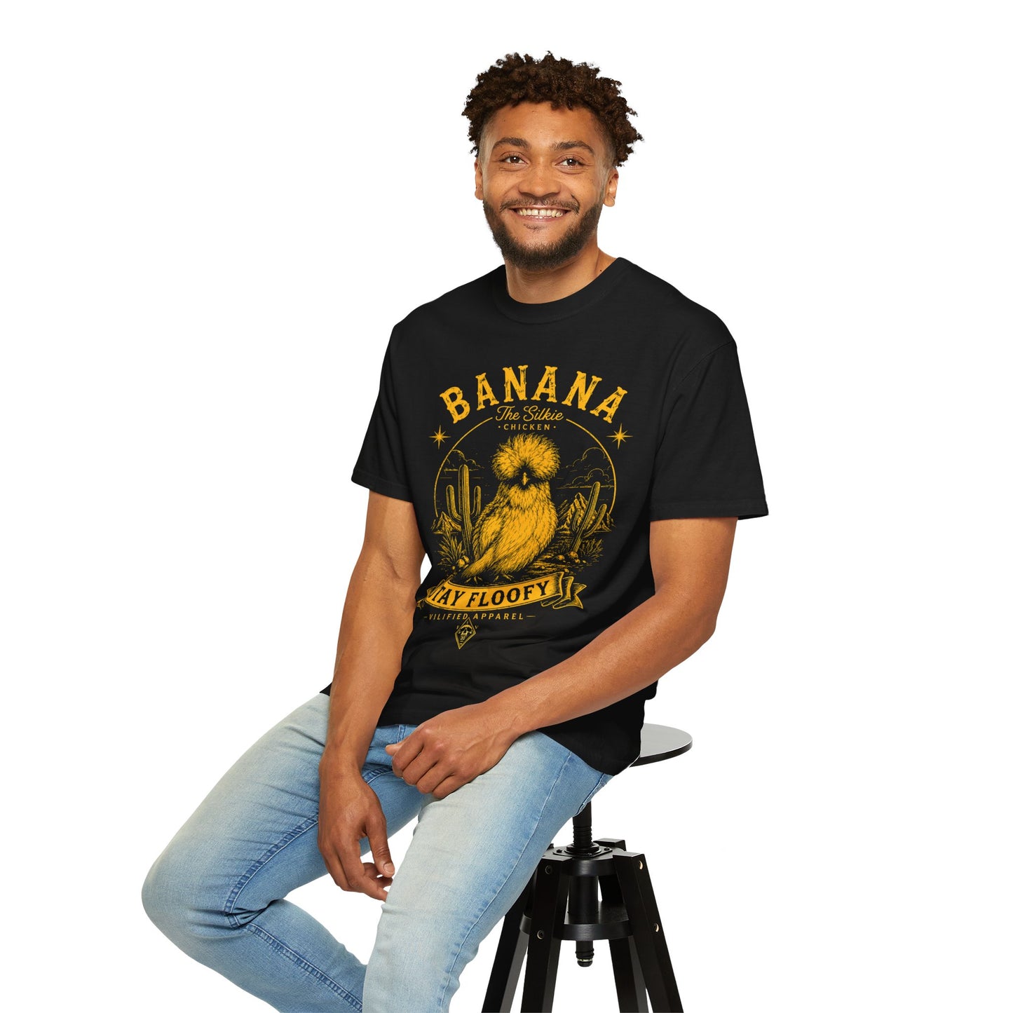 Banana Silkie ‘Stay Floofy' Tee