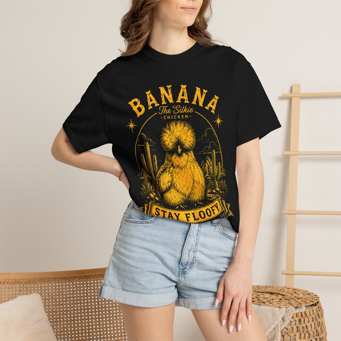 Banana Silkie ‘Stay Floofy' Tee